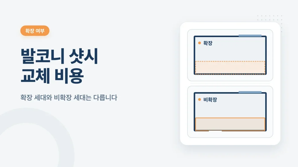 발코니 샷시 교체 비용 대표 이미지